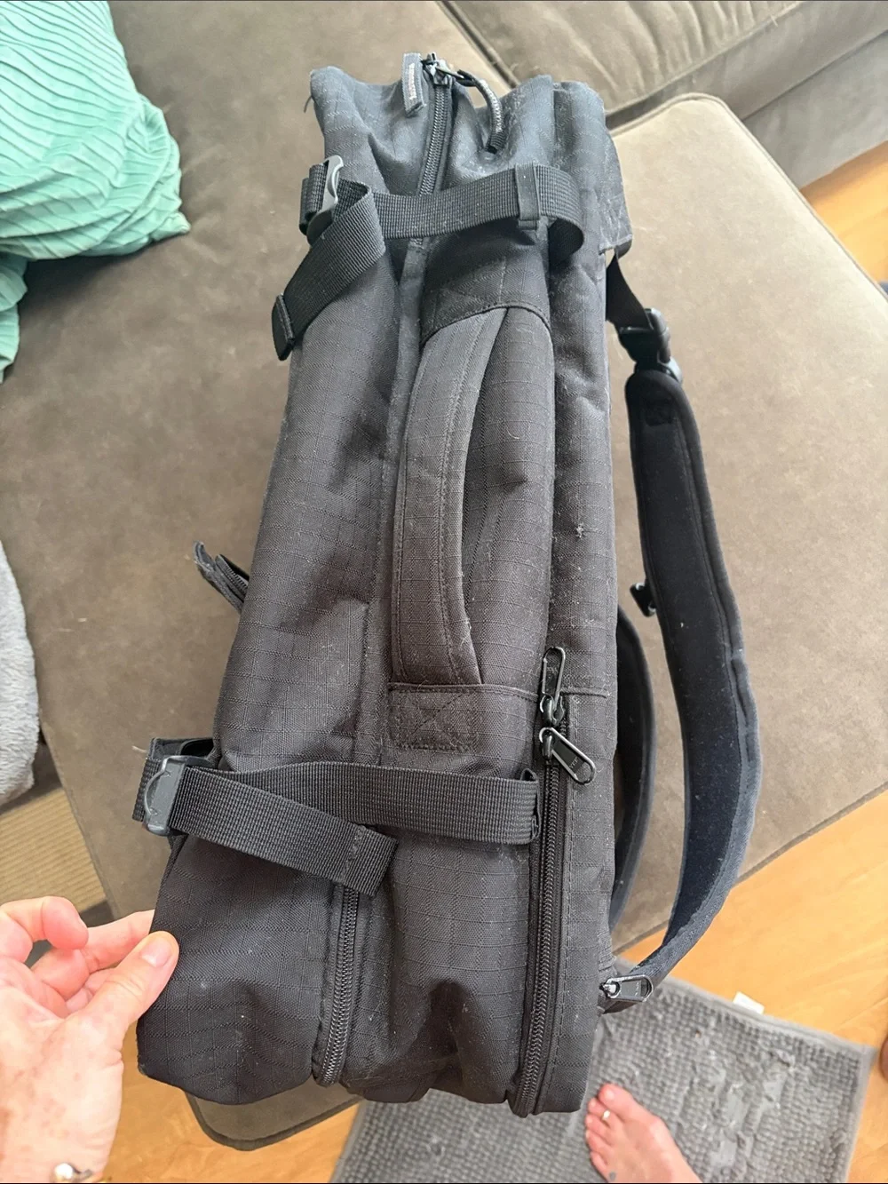 Dakine Black soft carryon Backpack